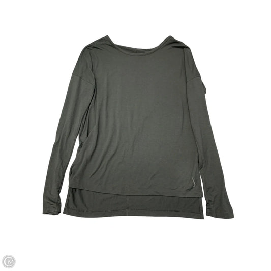 Athletic Top Long Sleeve Crewneck By Nike Apparel In Black, Size: S