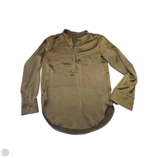 Top Long Sleeve By Banana Republic In Brown, Size: S
