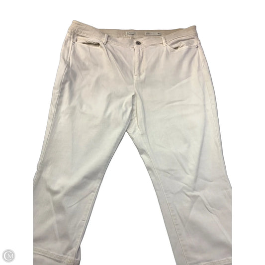 Jeans Cropped By J. Jill In White, Size: 16
