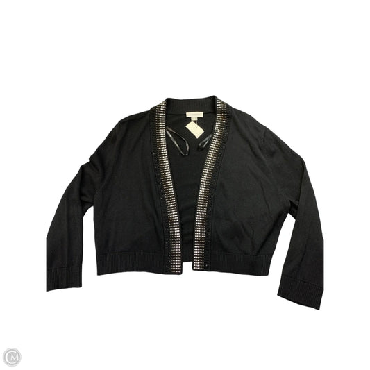 Sweater Cardigan By Calvin Klein In Black, Size: Xl
