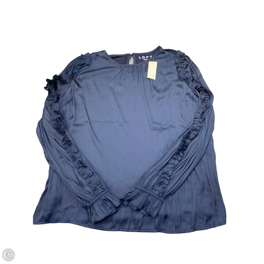 Top Long Sleeve By Loft In Blue, Size: L