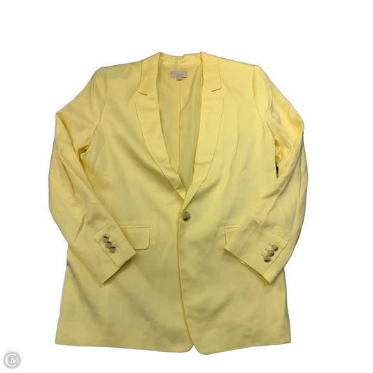 Blazer By Loft In Yellow, Size: 12