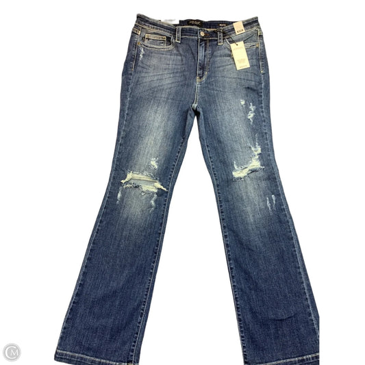 Jeans Boot Cut By Judy Blue In Blue Denim, Size: 14