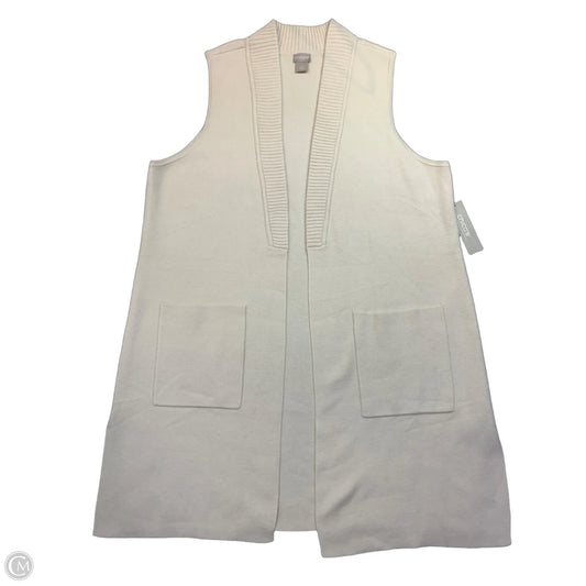 Sweater Cardigan By Chicos In Cream, Size: L