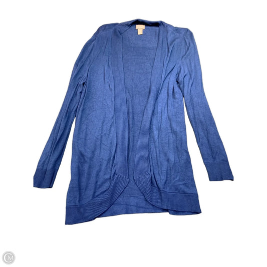 Sweater Cardigan By Chicos In Blue, Size: 12