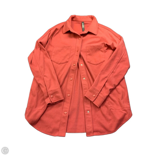 Jacket Fleece By Mondetta In Red, Size: L