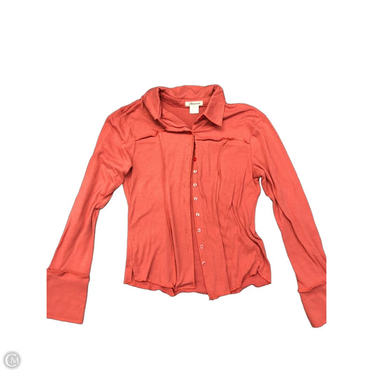 Top Long Sleeve By Passport In Red, Size: M