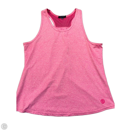 Athletic Tank Top By Simply Southern In Pink, Size: Xxl