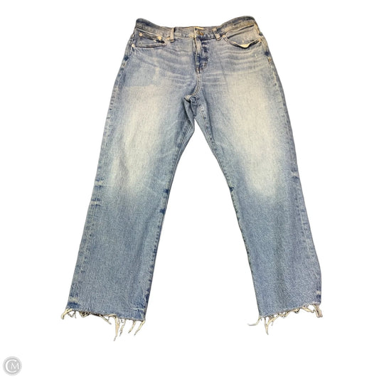 Jeans Straight By Madewell In Blue Denim, Size: 12
