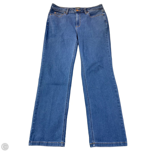 Jeans Straight By Jones New York In Blue Denim, Size: 12p