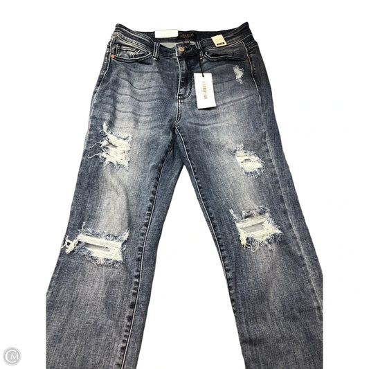 Jeans Straight By Judy Blue In Blue Denim, Size: 6