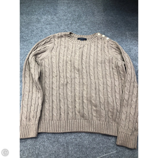 Sweater By Lands End In Brown, Size: M