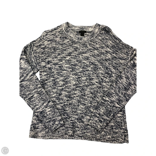 Sweater By J. Crew In Blue & White, Size: M