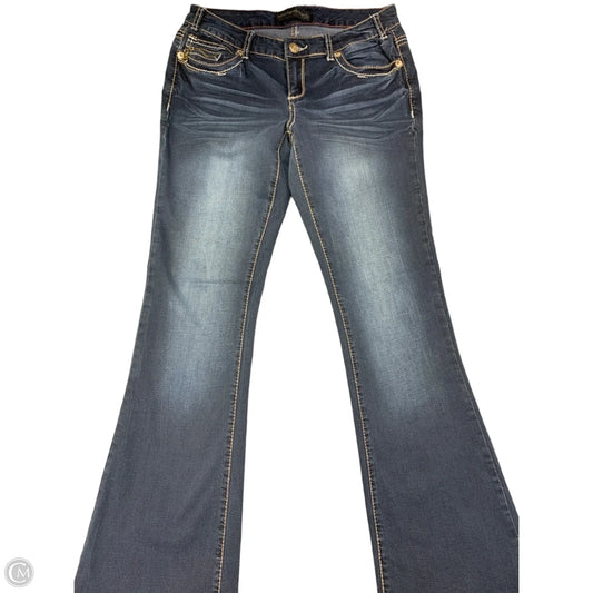 Jeans Flared By Rue 21 In Blue Denim, Size: 10