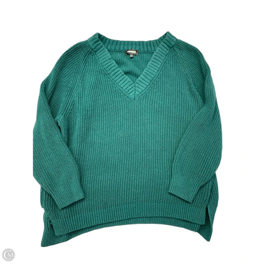 Sweater By Express In Green, Size: L