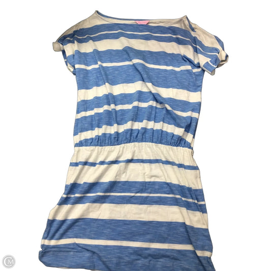 Dress Designer By Lilly Pulitzer In Blue & White, Size: L