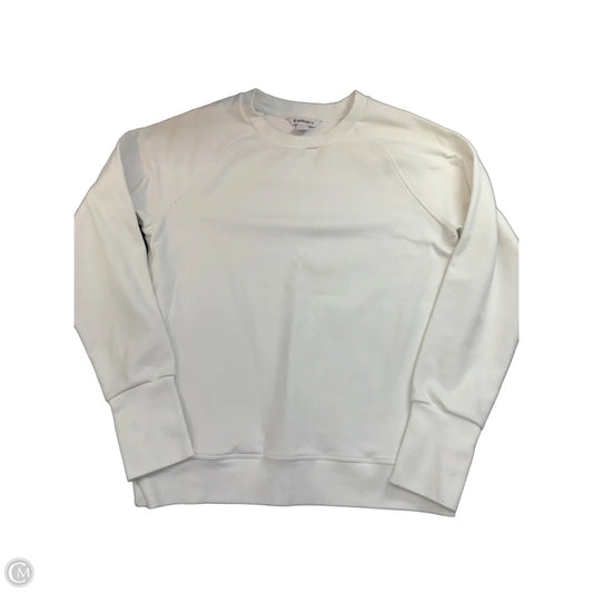 Athletic Sweatshirt Crewneck By Athleta In White, Size: M