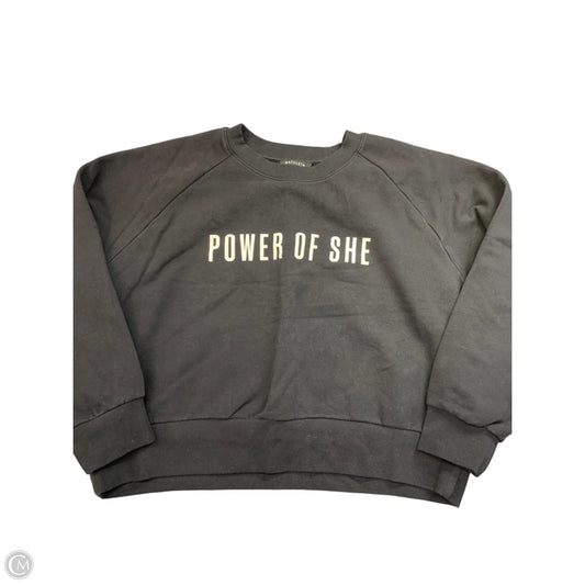 Athletic Sweatshirt Crewneck By Athleta In Black, Size: Xl