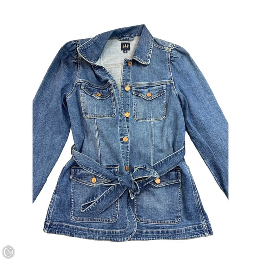 Jacket Denim By Gap In Blue Denim, Size: M