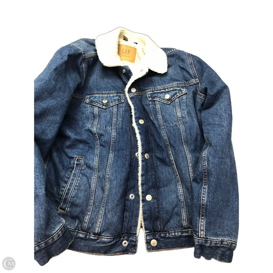 Jacket Denim By Gap In Blue Denim, Size: L