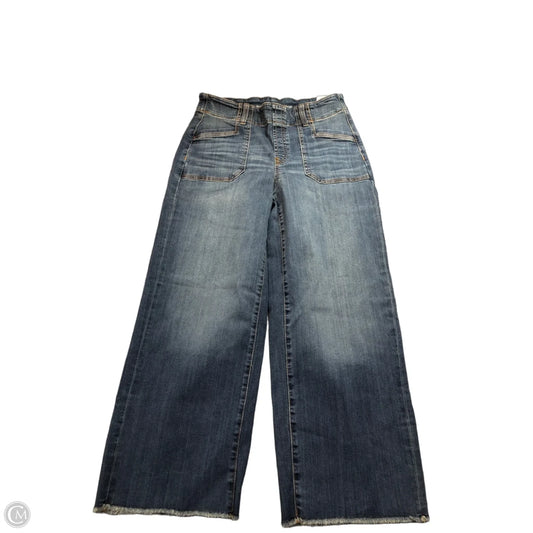 Jeans Wide Leg By Chicos In Blue Denim, Size: 4