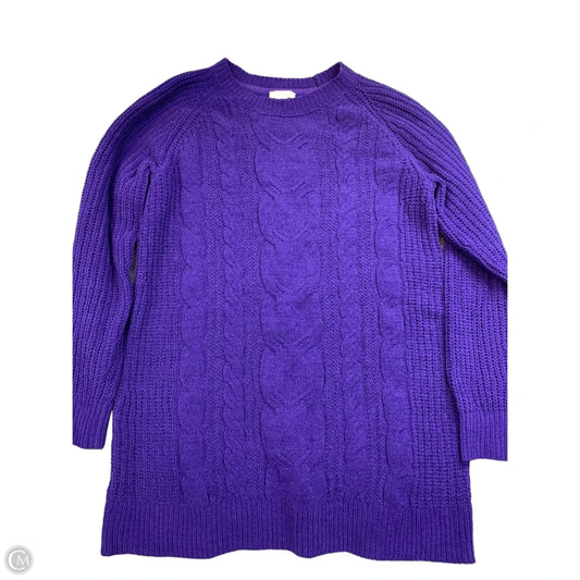 Sweater By J. Jill In Purple, Size: Xs