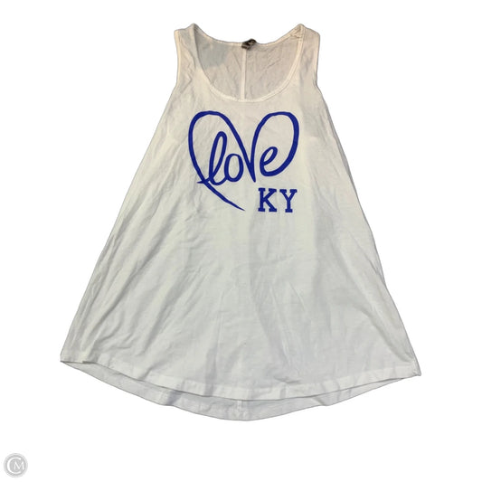 Tank Top By Platinum In White, Size: L