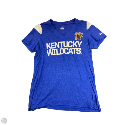 Top Short Sleeve By Nike Apparel In Blue, Size: Xl