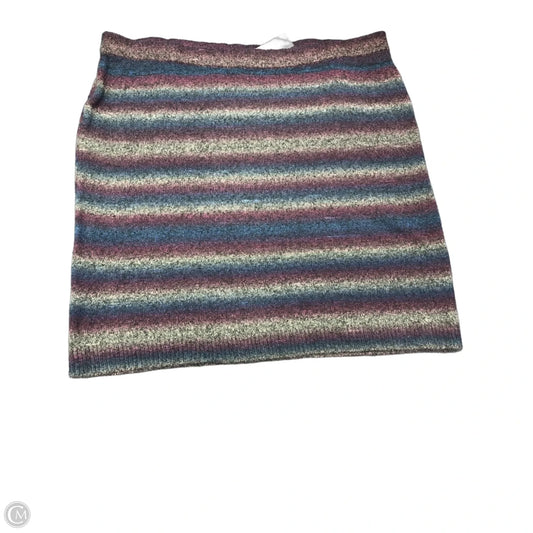 Skirt Midi By Lane Bryant In Blue & Purple, Size: 26