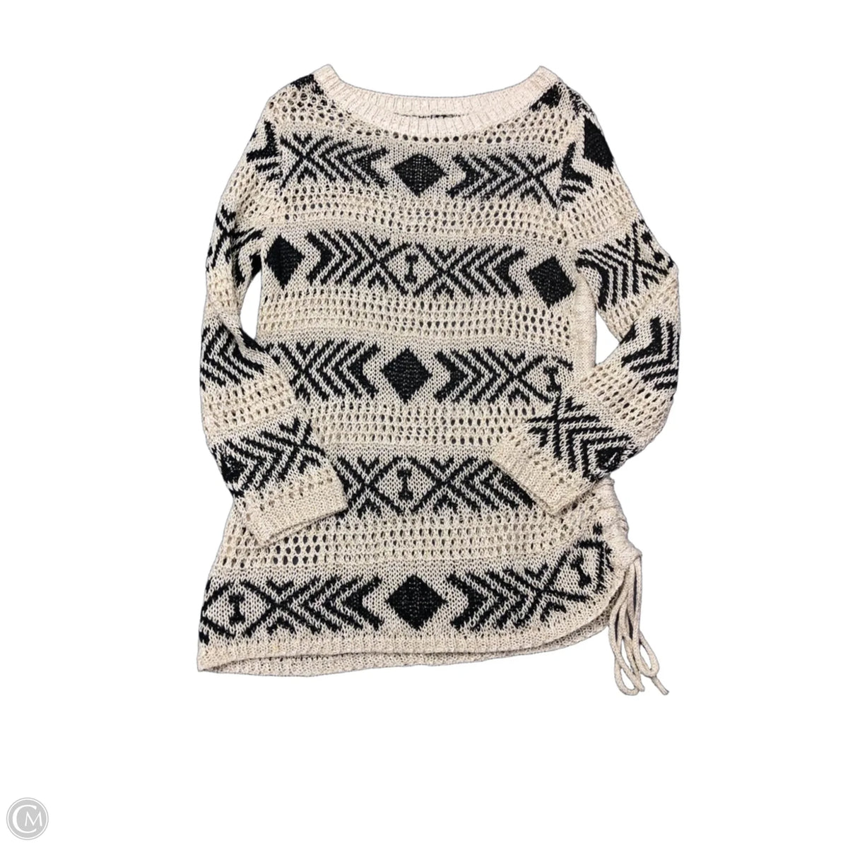 Sweater By Ruby Rd In Black & Tan, Size: S