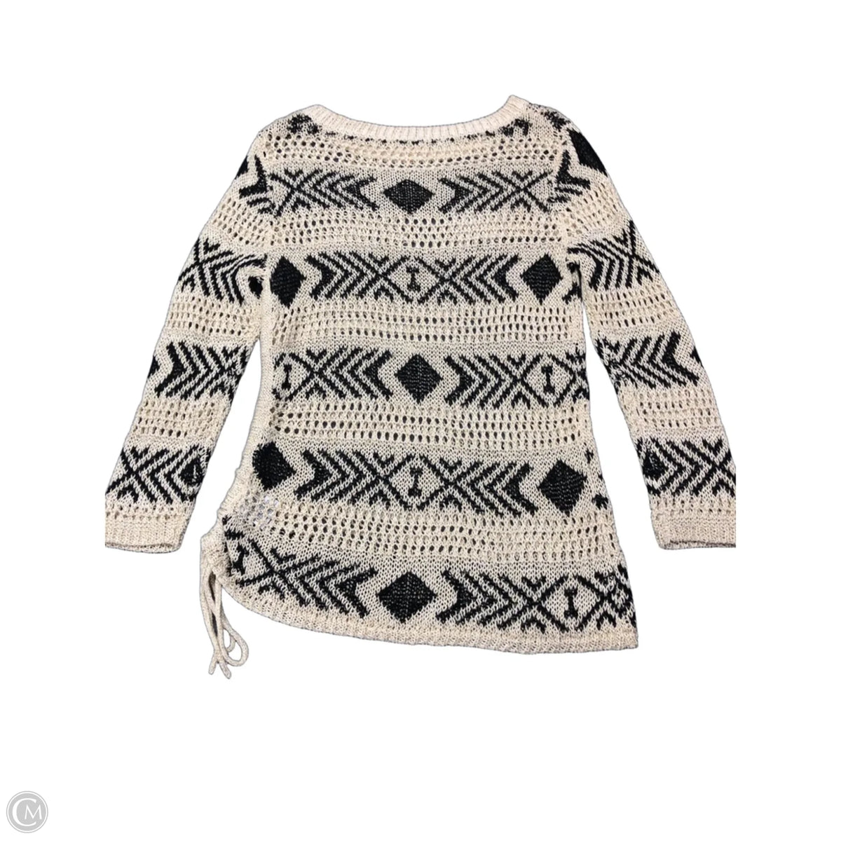 Sweater By Ruby Rd In Black & Tan, Size: S