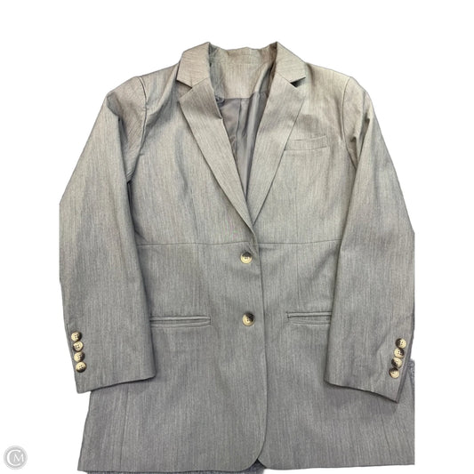 Blazer By Clothes Mentor In Grey, Size: L