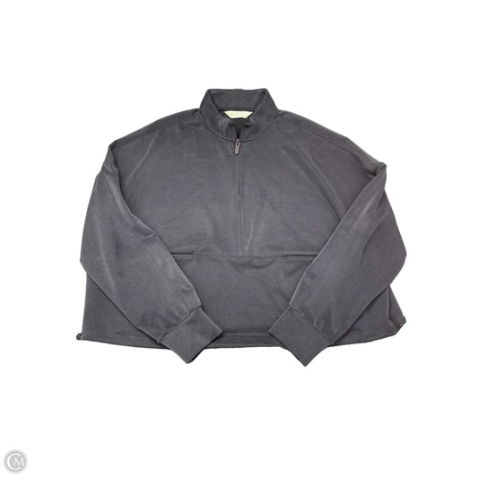 Athletic Sweatshirt Collar By Flx In Grey, Size: L