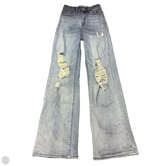 Jeans Flared By Clothes Mentor In Blue Denim, Size: 0