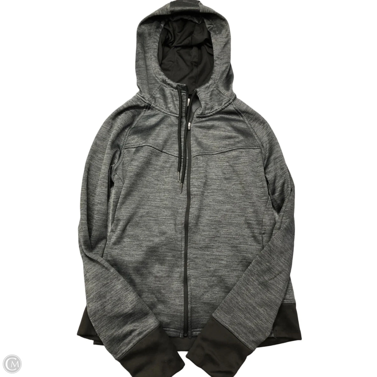 Athletic Jacket By Danskin In Grey, Size: L