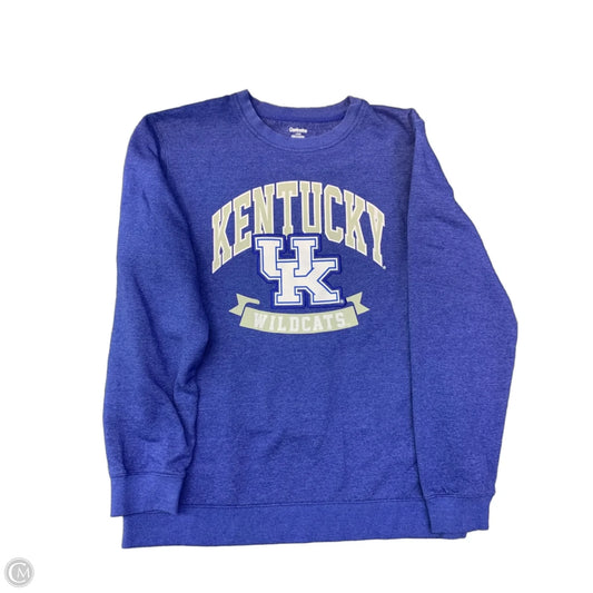 Sweatshirt Crewneck By Clothes Mentor In Blue, Size: L