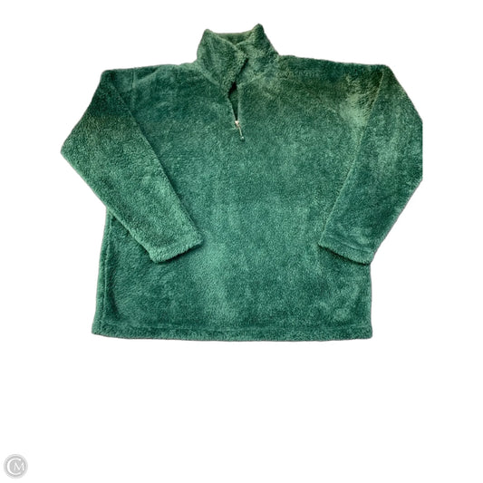 Sweatshirt Collar By Eddie Bauer In Green, Size: L