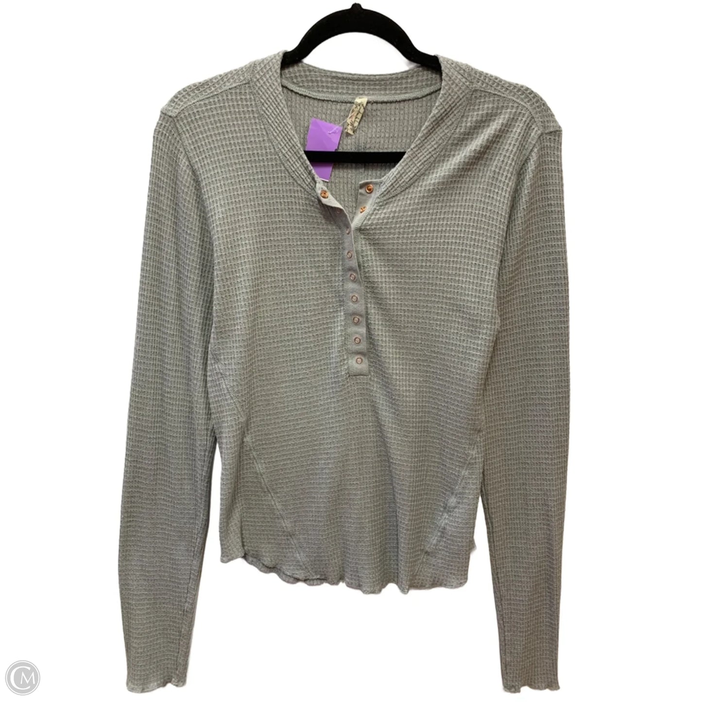 Top Long Sleeve By Free People In Grey, Size: Xl