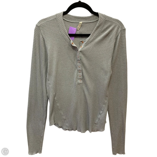Top Long Sleeve By Free People In Grey, Size: Xl