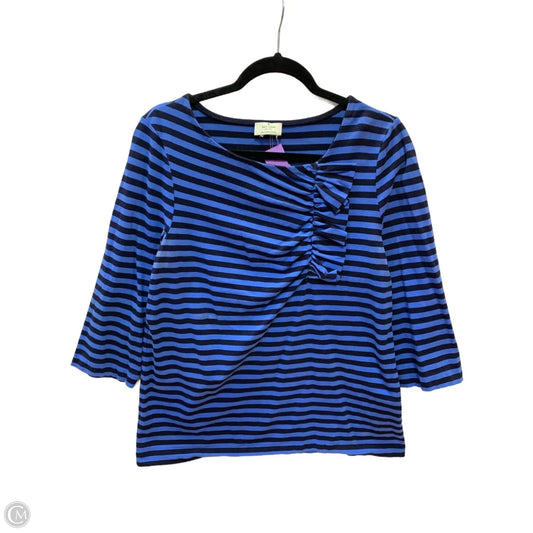 Top Long Sleeve Designer By Kate Spade In Striped Pattern, Size: M