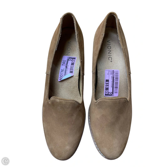 Shoes Heels Platform By Vionic In Brown, Size: 9