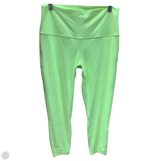 Athletic Leggings By Lululemon In Yellow, Size: 12