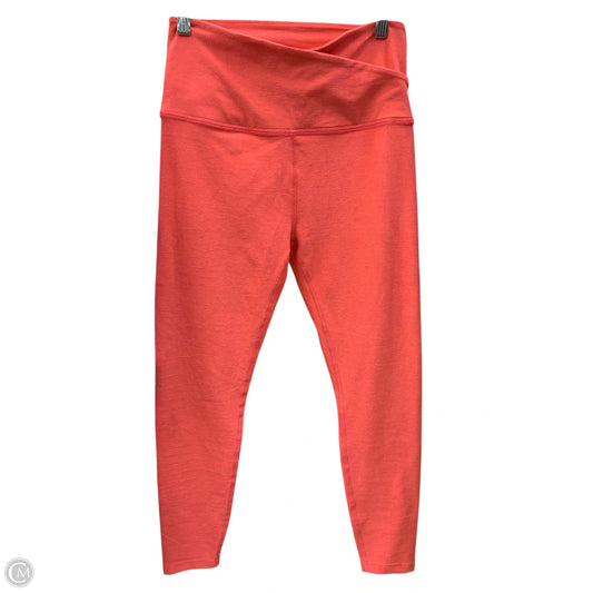 Athletic Leggings By Beyond Yoga In Orange, Size: L
