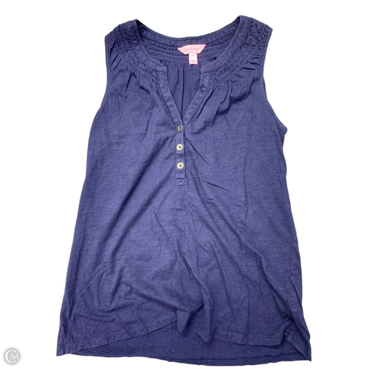 Tank Top Designer By Lilly Pulitzer In Navy, Size: S