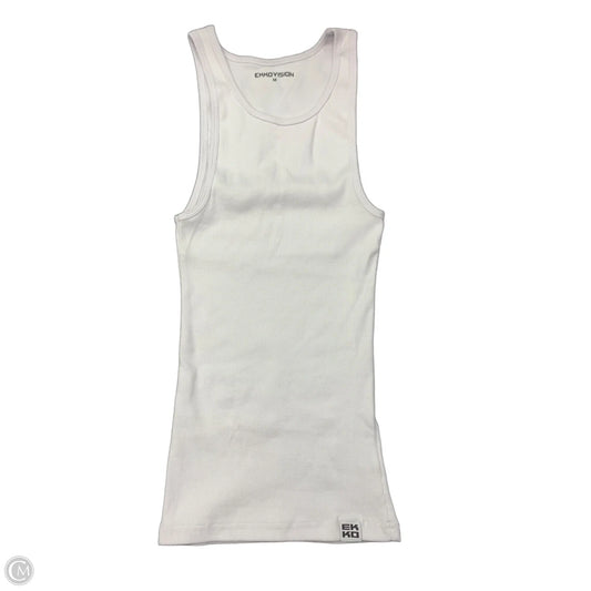 Tank Top By Ekkovision In White, Size: M