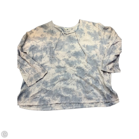 Blouse Long Sleeve By Pure Jill In Blue, Size: Xl