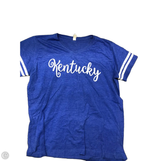 Top Short Sleeve By Clothes Mentor In Blue, Size: Xl