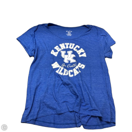 Top Short Sleeve By Blue 84 In Blue, Size: L