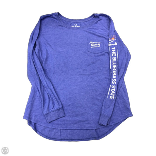 Top Long Sleeve By State Of Mine In Blue, Size: Xl