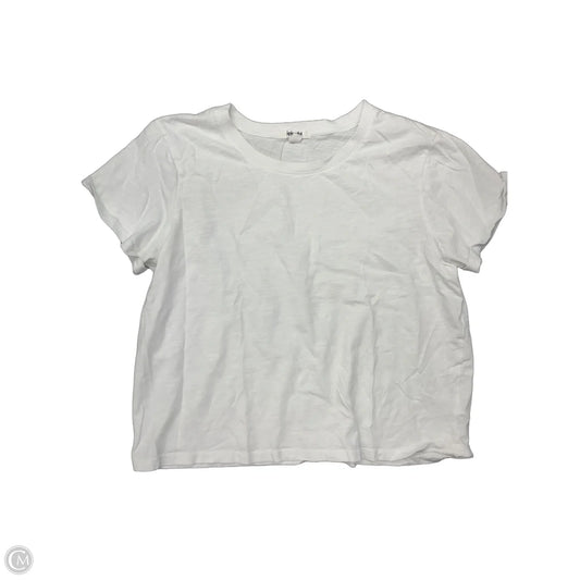 Top Short Sleeve By Splendid In White, Size: M